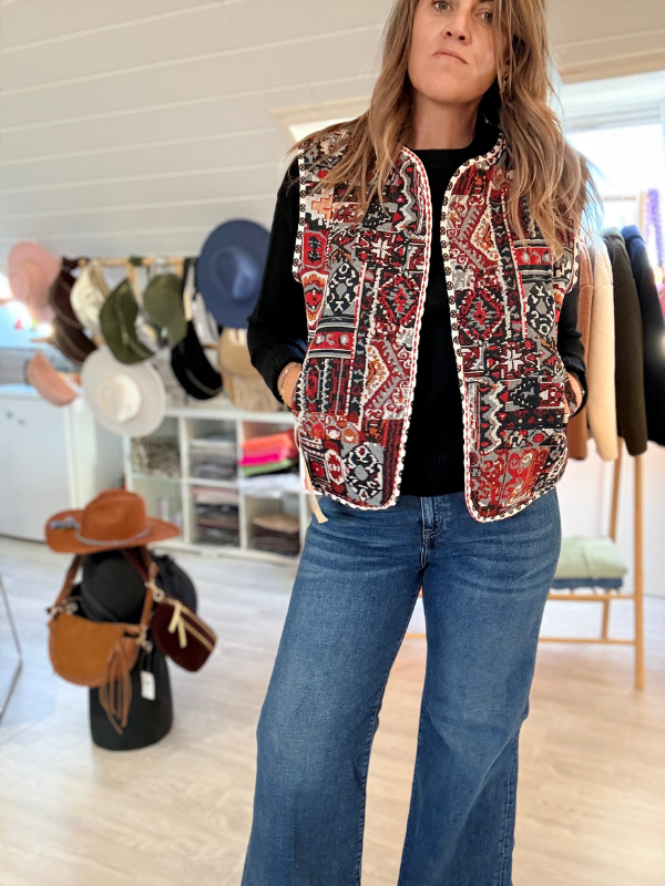 Gilet sans manches réversible