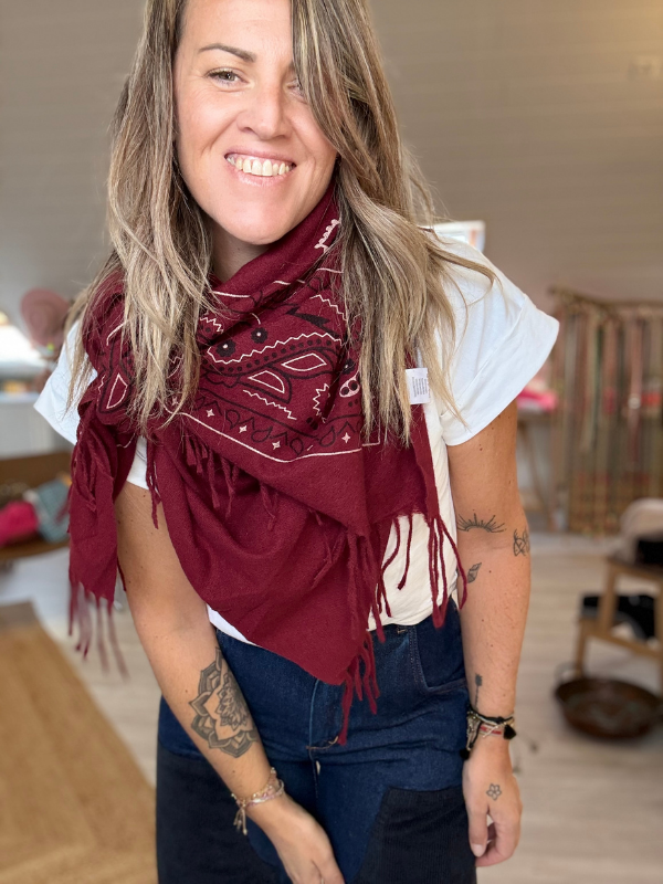 Foulard à motif Bandana 110/110cm