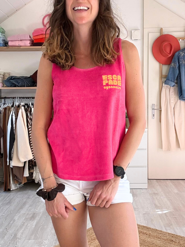 Top Eponge framboise- Collection CAPSULE