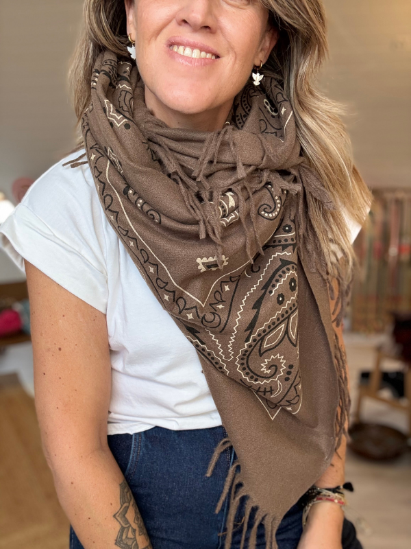 Foulard à motif Bandana 110/110cm