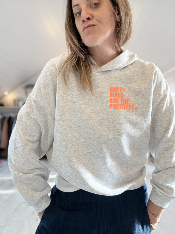 Pull à Capuche - Motif Fluo