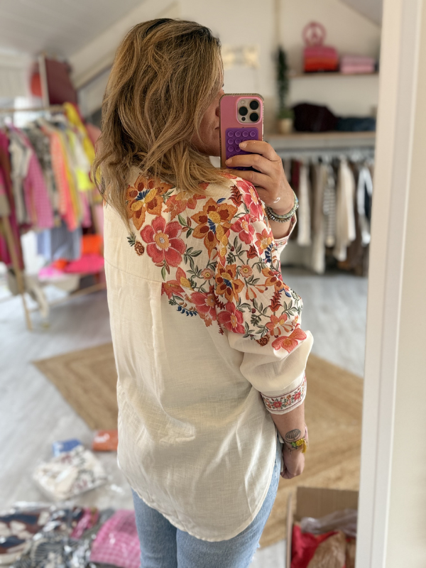 Chemise imprimé fleurs TU - Jasmin