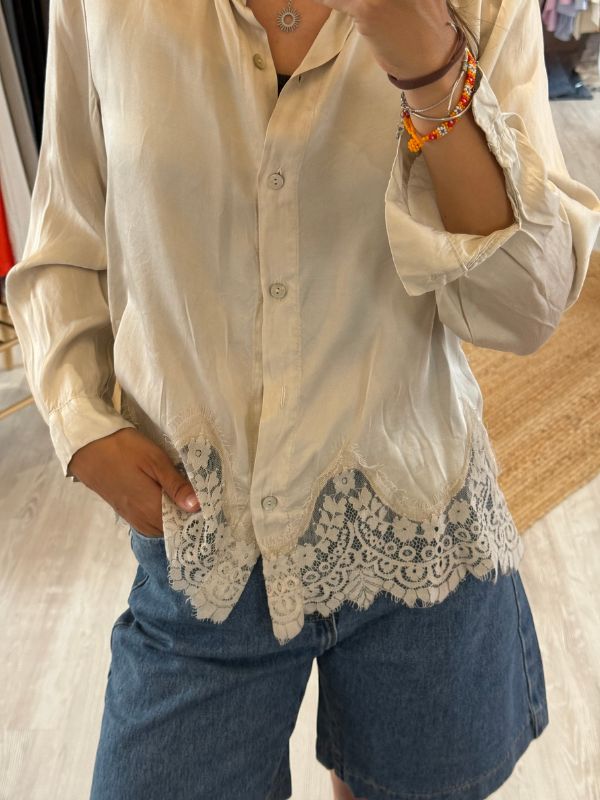 Chemise Viscose avec dentelle