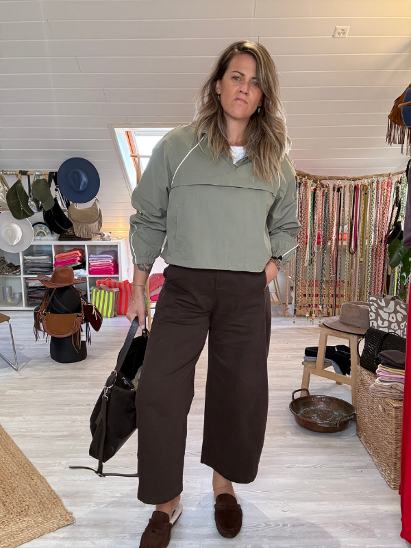 Veste demi-Zip Effet sweat